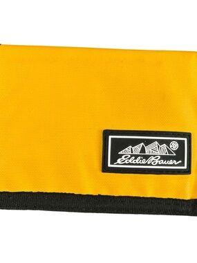 Eddie Bauer Yellow and Black Tri Fold Wallet Adult one size